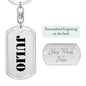 Julio - Luxury Dog Tag Keychain