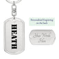 Heath - Luxury Dog Tag Keychain