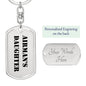 Airman's Daughter - Luxury Dog Tag Keychain