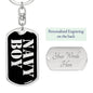 Navy Boy v2 - Luxury Dog Tag Keychain