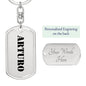 Arturo - Luxury Dog Tag Keychain