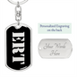 Ert v2 - Luxury Dog Tag Keychain