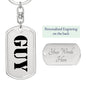 Guy - Luxury Dog Tag Keychain