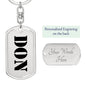 Don - Luxury Dog Tag Keychain