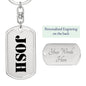 Josh - Luxury Dog Tag Keychain