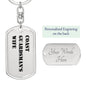 Coast Guardsman's Wife - Luxury Dog Tag Keychain