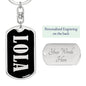 Lola v02 - Luxury Dog Tag Keychain