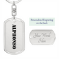 Alphonso - Luxury Dog Tag Keychain