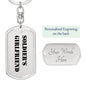 Soldier's Girlfriend - Luxury Dog Tag Keychain