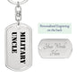Military Uncle - Luxury Dog Tag Keychain