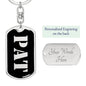 Pat v3 - Luxury Dog Tag Keychain
