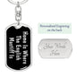 English Mastiff's Home v2 - Luxury Dog Tag Keychain