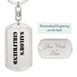 Sailor's Girlfriend - Luxury Dog Tag Keychain