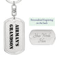 Airman's Grandson - Luxury Dog Tag Keychain