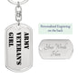Army Veteran's Girl - Luxury Dog Tag Keychain