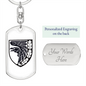 93rd Mechanized Brigade (Ukraine) v2 - Luxury Dog Tag Keychain