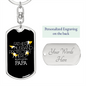 We Just Call Him Papa - Luxury Dog Tag Keychain