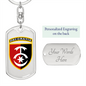 30th Mechanized Brigade (Ukraine) - Luxury Dog Tag Keychain