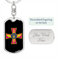Ukrainian Air Force - Luxury Dog Tag Keychain