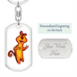 Tiger 03 - Luxury Dog Tag Keychain