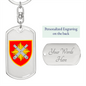 27th Rocket Artillery Brigade (Ukraine) - Luxury Dog Tag Keychain