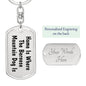 Bernese Mountain Dog's Home - Luxury Dog Tag Keychain
