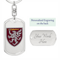 80th Air Assault Brigade (Ukraine) - Luxury Dog Tag Keychain
