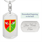 26th Artillery Brigade (Ukraine) - Luxury Dog Tag Keychain