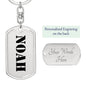Noah - Luxury Dog Tag Keychain