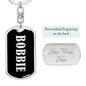 Bobbie v02 - Luxury Dog Tag Keychain