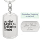 Bedlington Terrier - Luxury Dog Tag Keychain