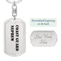 Coast Guard Nephew - Luxury Dog Tag Keychain