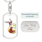 Happy Donkey - Luxury Dog Tag Keychain