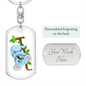 Koala 02 - Luxury Dog Tag Keychain