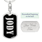 Jody v02 - Luxury Dog Tag Keychain