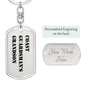 Coast Guardsman's Grandson - Luxury Dog Tag Keychain