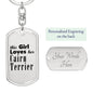 Cairn Terrier - Luxury Dog Tag Keychain
