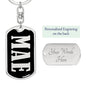 Mae v02 - Luxury Dog Tag Keychain