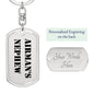 Airman's Nephew - Luxury Dog Tag Keychain