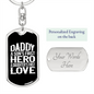 Daddy v2 - Luxury Dog Tag Keychain