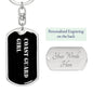 Coast Guard Girl v2 - Luxury Dog Tag Keychain