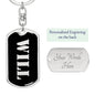 Will v3 - Luxury Dog Tag Keychain