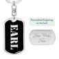 Earl v3 - Luxury Dog Tag Keychain