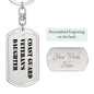 Coast Guard Veteran's Daughter - Luxury Dog Tag Keychain