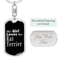 Rat Terrier v2 - Luxury Dog Tag Keychain