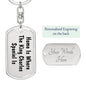 King Charles Spaniel's Home - Luxury Dog Tag Keychain