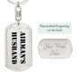 Airman's Husband - Luxury Dog Tag Keychain