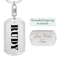 Rudy - Luxury Dog Tag Keychain
