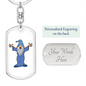 Wizard 01 - Luxury Dog Tag Keychain