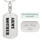 Army Mother - Luxury Dog Tag Keychain
